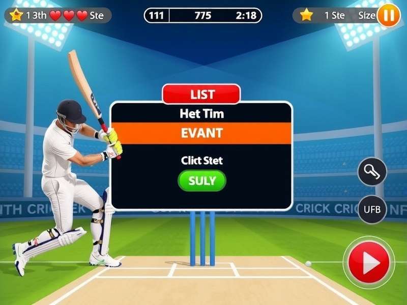 Cricket Blitz Hero gameplay screenshot